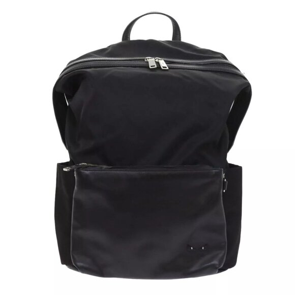FENDI Backpack Nylon Leather Black - Picture 1 of 16